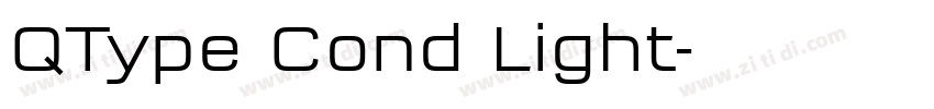 QType Cond Light字体转换